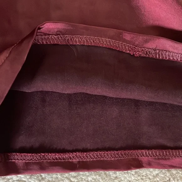 IVY Smocked Waist Satin Pull-On Wide Leg Pant with Pockets, sz S - Picture 8 of 14